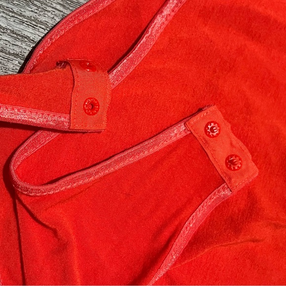 Guess flowy sheer coral orange bodysuit - Picture 10 of 12
